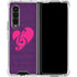 Purple Musical Notes Galaxy Z Fold4 5G Clear Case