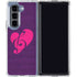 Purple Musical Notes Galaxy Z Fold5 5G Clear Case