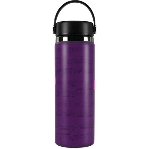 Purple Musical Notes Hydro Flask 20oz Wide Mouth Skin