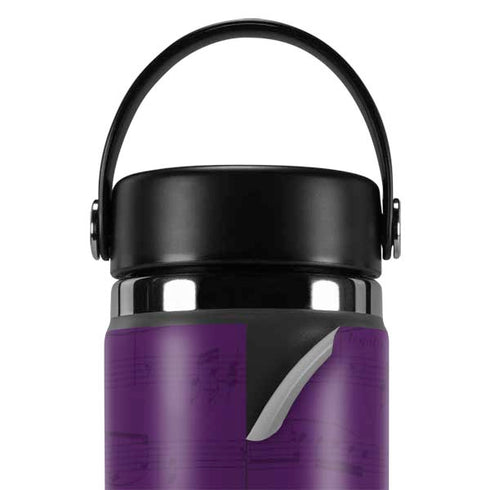 Purple Musical Notes Hydro Flask 20oz Wide Mouth Skin