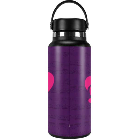 Purple Musical Notes Hydro Flask 32oz Wide Mouth Skin