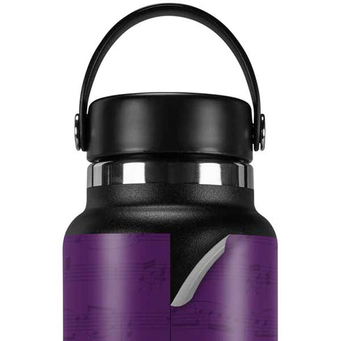 Purple Musical Notes Hydro Flask 32oz Wide Mouth Skin
