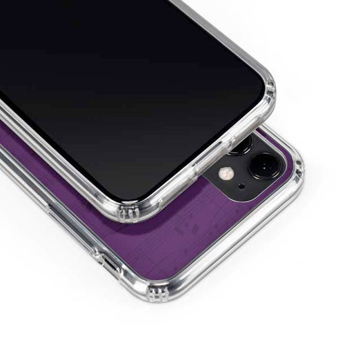Purple Musical Notes iPhone 11 Clear Case