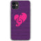 Purple Musical Notes iPhone 11 Clear Case