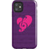 Purple Musical Notes iPhone 11 Impact Case