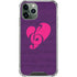 Purple Musical Notes iPhone 11 Pro Max Clear Case