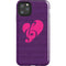 Purple Musical Notes iPhone 11 Pro Max Impact Case