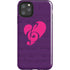 Purple Musical Notes iPhone 11 Pro Max Impact Case