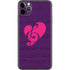 Purple Musical Notes iPhone 11 Pro Max Skin