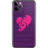 Purple Musical Notes iPhone 11 Pro Skin