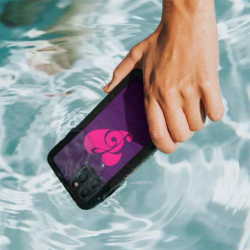 Purple Musical Notes iPhone 11 Pro Waterproof Case