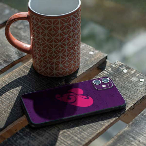 Purple Musical Notes iPhone 11 Skin