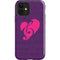 Purple Musical Notes iPhone 12 Impact Case