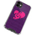 Purple Musical Notes iPhone 12 Mini Clear Case