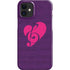 Purple Musical Notes iPhone 12 Mini Lite Case