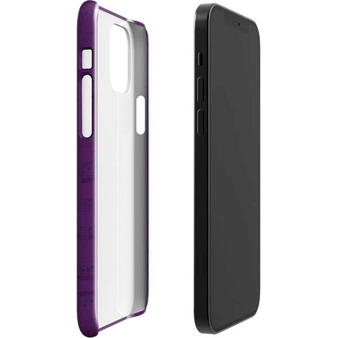 Purple Musical Notes iPhone 12 Mini Lite Case