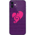 Purple Musical Notes iPhone 12 Mini Skin