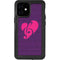 Purple Musical Notes iPhone 12 Mini Waterproof Case