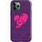 Purple Musical Notes iPhone 12 Pro Impact Case