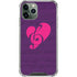 Purple Musical Notes iPhone 12 Pro Max Clear Case