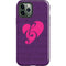 Purple Musical Notes iPhone 12 Pro Max Impact Case