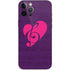 Purple Musical Notes iPhone 12 Pro Max Skin