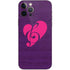 Purple Musical Notes iPhone 12 Pro Skin