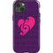 Purple Musical Notes iPhone 13 Impact Case