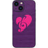 Purple Musical Notes iPhone 13 Mini Skin