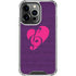 Purple Musical Notes iPhone 13 Pro Clear Case