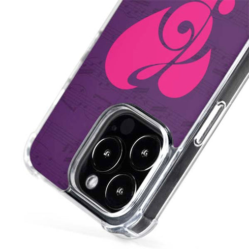 Purple Musical Notes iPhone 13 Pro MagSafe Case