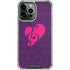 Purple Musical Notes iPhone 13 Pro Max Clear Case