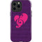 Purple Musical Notes iPhone 13 Pro Max Impact Case