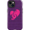 Purple Musical Notes iPhone 15 Plus Impact Case