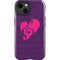 Purple Musical Notes iPhone 14 Plus Impact Case