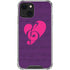 Purple Musical Notes iPhone 14 Plus Clear Case
