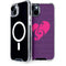 Purple Musical Notes iPhone 15 Plus MagSafe Case