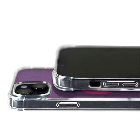Purple Musical Notes iPhone 14 Plus MagSafe Case