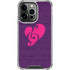 Purple Musical Notes iPhone 14 Pro Clear Case