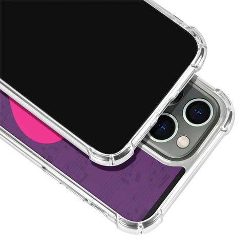 Purple Musical Notes iPhone 15 Pro Clear Case