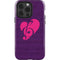 Purple Musical Notes iPhone 14 Pro Impact Case