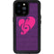 Purple Musical Notes iPhone 14 Pro Max Waterproof Case