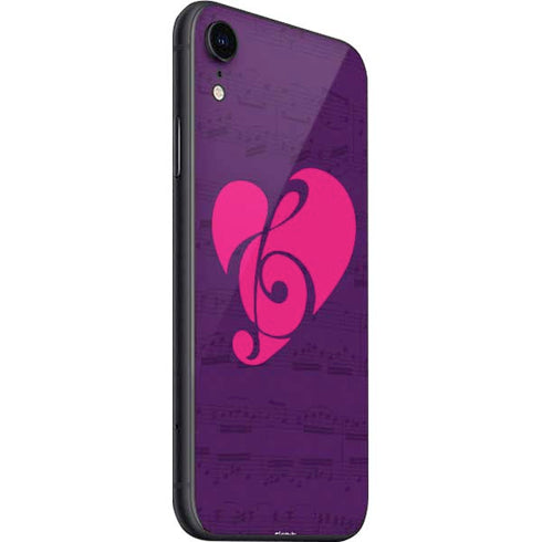 Purple Musical Notes iPhone SE (2nd & 3rd Gen) Skin