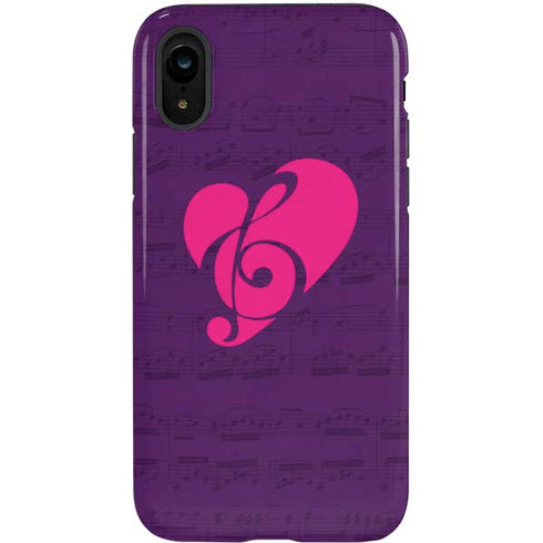 Purple Musical Notes iPhone XR Pro Case