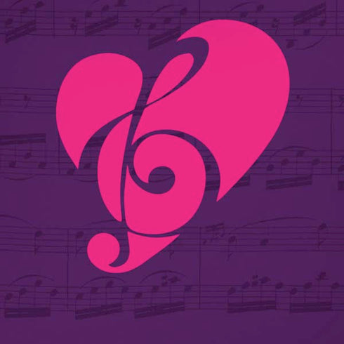 Purple Musical Notes iPhone XR Skin