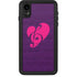 Purple Musical Notes iPhone XR Waterproof Case