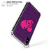 Purple Musical Notes iPhone XS Max Clear Case