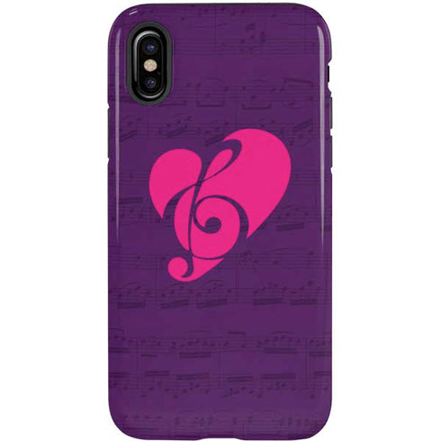 Purple Musical Notes iPhone XS Pro Case