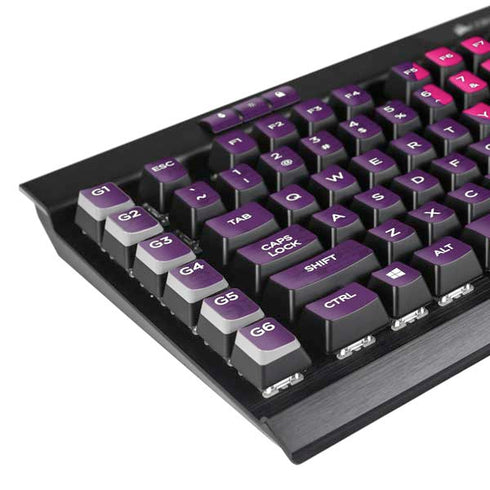 Purple Musical Notes K95 RGB PLATINUM Mechanical Gaming Keyboard Skin