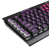 Purple Musical Notes K95 RGB PLATINUM Mechanical Gaming Keyboard Skin